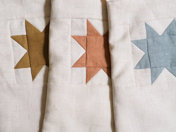 Sawtooth Star Linen Stockings
