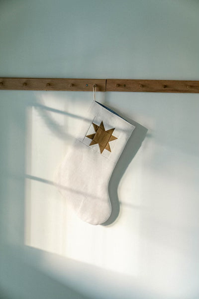 Sawtooth Star Linen Stockings